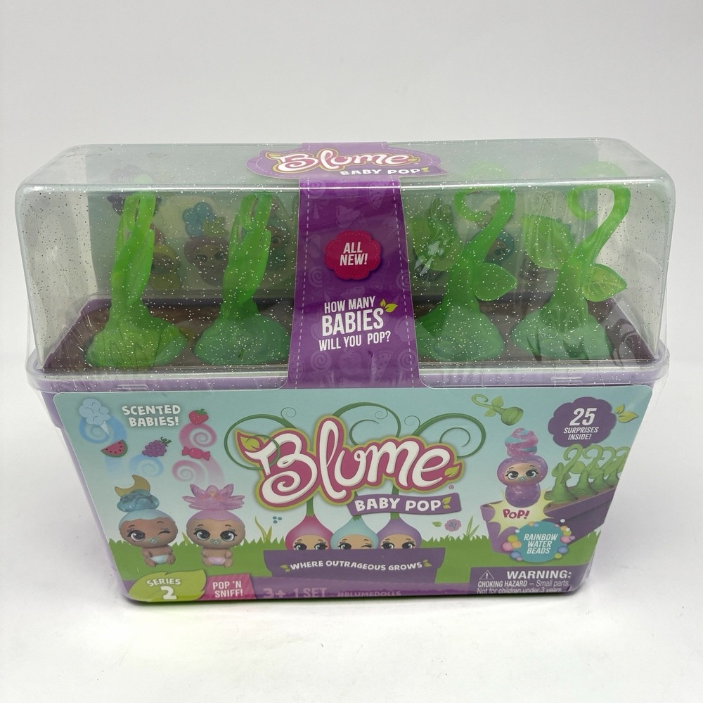 Blume Baby Pops Series 2 Playset Scented Babies 25 Surprises In Box Sealed VHTF